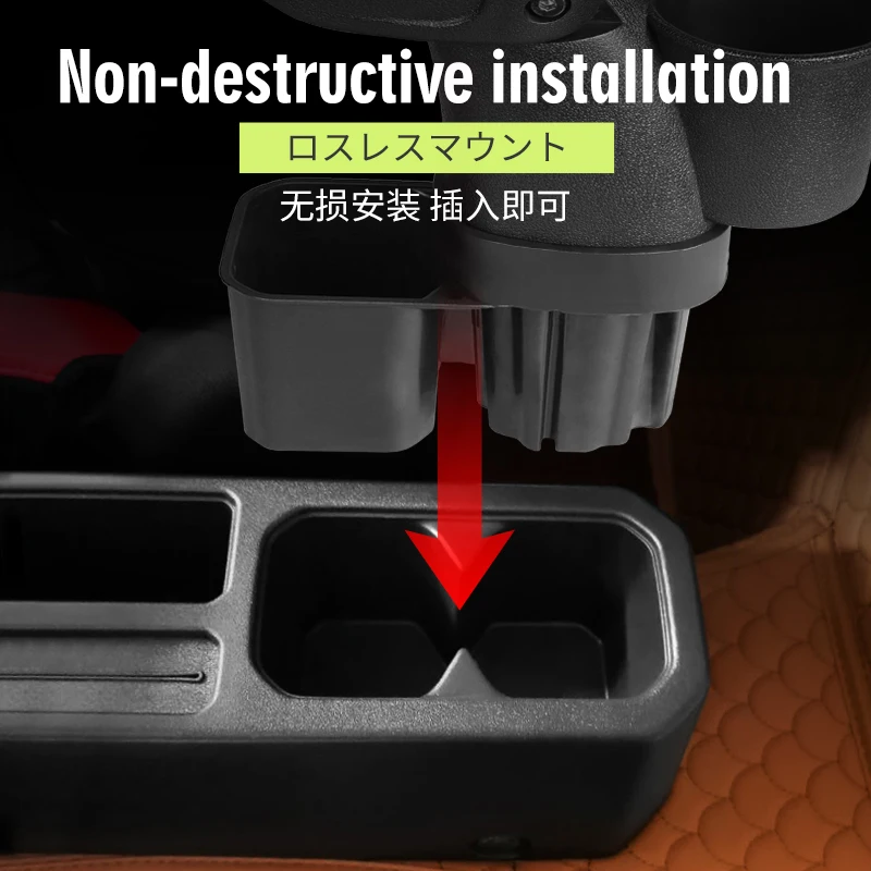 Armrest Box Modification Central Storage Box Center Console Punch-free Storage Box Car Accessories Interior For07-18 19-20 Jimny