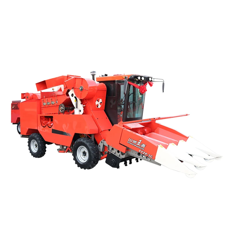 hot sale Factory Supply Hand Diesel Engine Combine Mini Corn Harvester