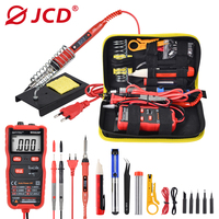 JCD Soldering Iron Kit With Digital Multimeter 80W 220V/110V Adjustable Temperature Soldering Station Welding Repair Tools 908S