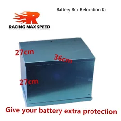 Racing auto Complete Aluminum Battery Box Relocation Kit Universal Billet Race Off Road Kit fit for all cars BBRK-01