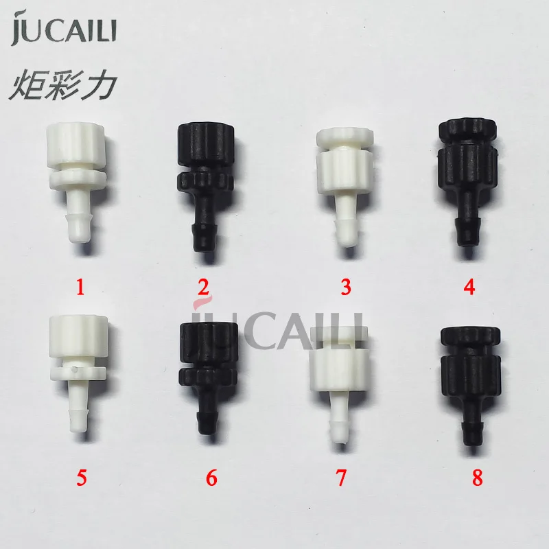 

Jucaili 10pcs/lot printer ink hose connector for Epson xp600/DX5/DX7 printhead Eco solvent/UV ink tube pipe block connector