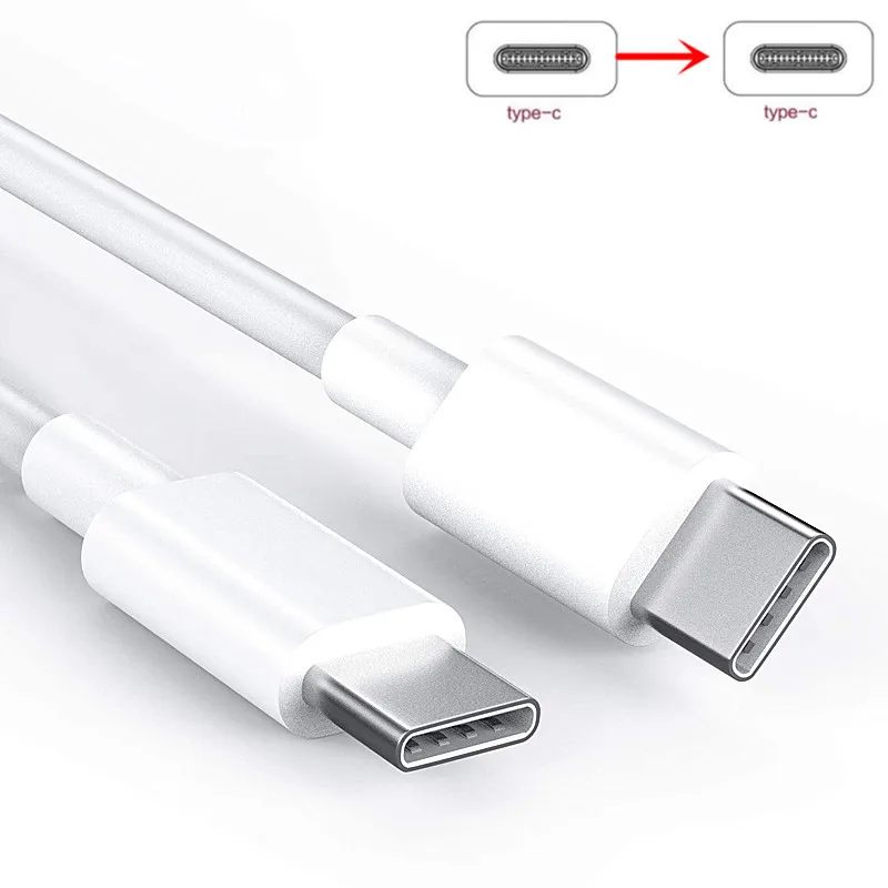 18W 3A PD USB C to Typc C Cable for Samsung S20 S30 Xiaomi MI 10 11 Huawei p30 lite 1M 2M Fast Charging PD Cable Adapter C TO C