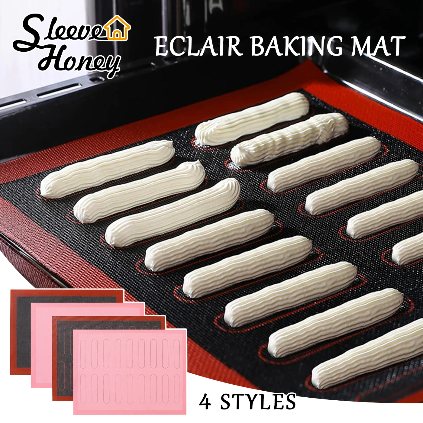 

Baking Mat Silicone Kneading Pads Non-Stick Reuseable Oven Liner For Pastry Cookie Bread Biscuits Puff Tool Kitchen Accessories