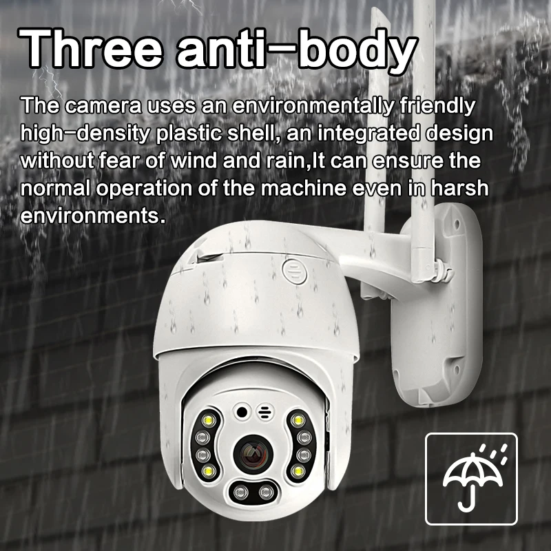 

2MP 1080P Wireless PTZ IP Camera AI Humanoid Intercom Baby Monitor