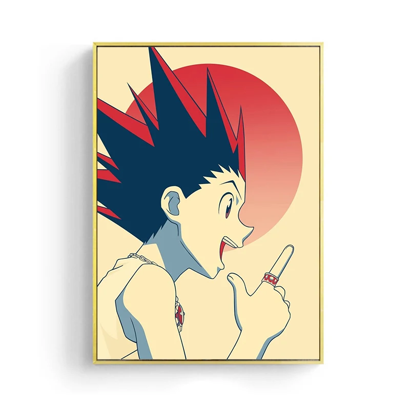 Japanese Anime Hunter x Hunter Hopestyle Canvas Painting Manga Killua Zoldyck Gon Freecss Wall Art Posters Prints Home Decor