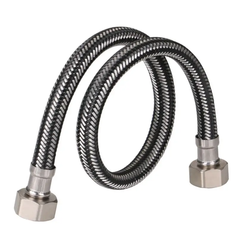 Metal Woven Basin&Toilet water weaved plumbing hose,bathroom  heater flexible connect pipes  Drop Ship