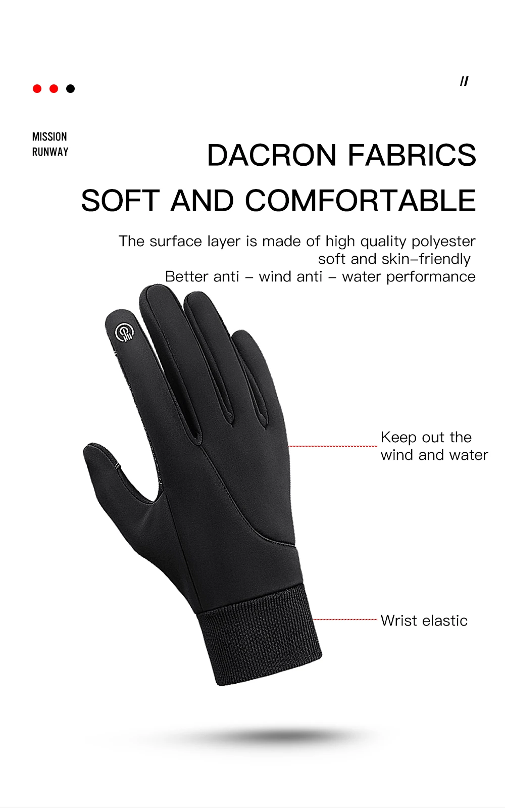 Kyncilor Winter-Fahrradhandschuhe, wasserdicht, Fleece, Samt, Touchscreen, Fahrradhandschuhe zum Angeln, Wandern, Winterhandschuhe – Detail 7