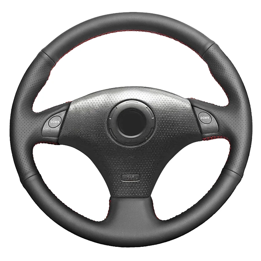 

Black Genuine Leather Car Steering Wheel Cover For Toyota RAV4 Celica 1998-2005 MR2 2000-2004 Lexus IS200 IS300 1999-2005