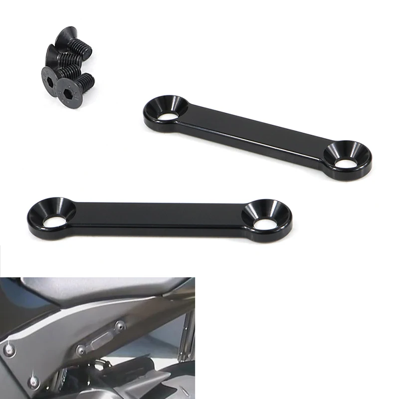 

For KAWASAKI Ninja 400/ABS Z400 ABS Ninja 250 Z250 Z500 Ninja 500 CNC Rear Passenger Peg Holes Cover Footpeg Block Off Plates