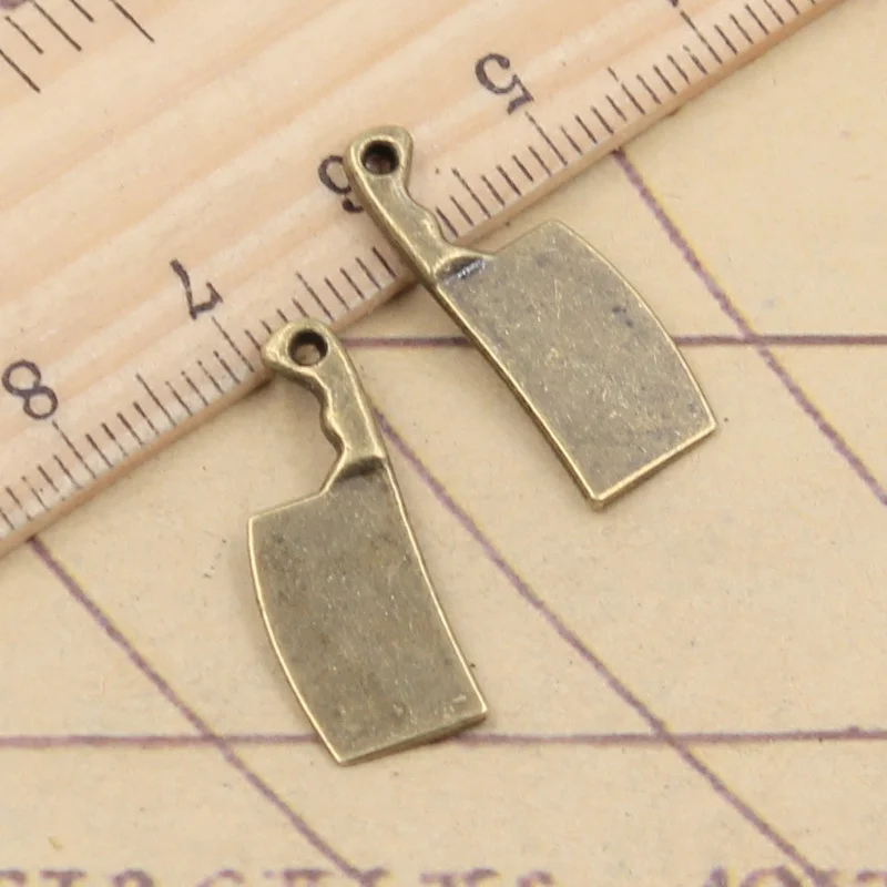 20pcs Kitchen Knife Cleaver Charms for DIY Jewellery Making