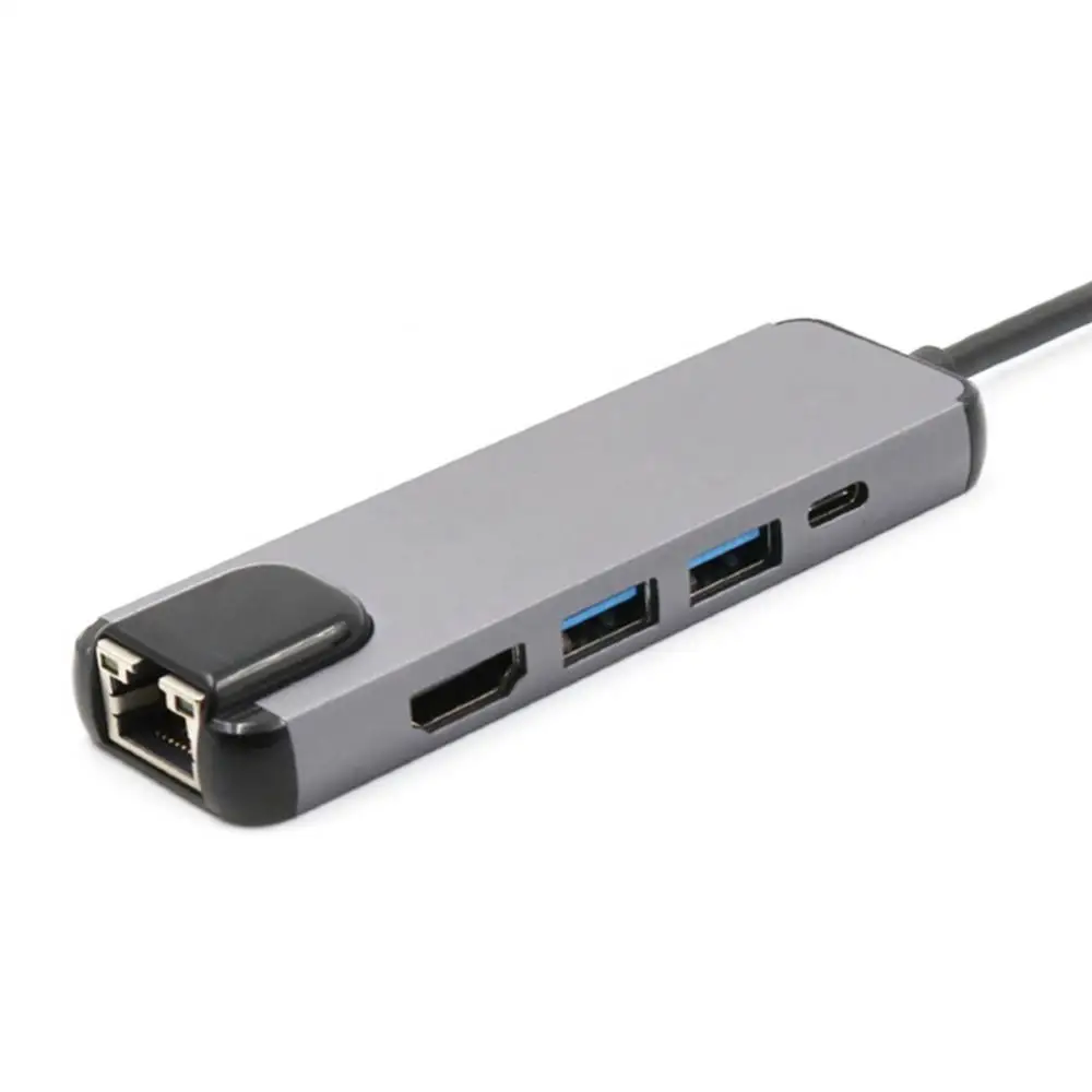 5 в 1, адаптер-конвертер USB 3,0 Type-C на 4K HDMI для MacBook Pro