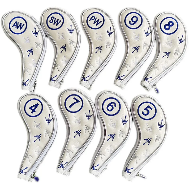 George spirit golf club head cover, iron club protective cover, high-quality PU plus velvet iron cover, 456789APS, 9pcs