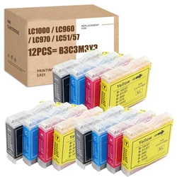 HS For Brother Ink Cartridge LC1000 LC970 LC-960 DCP-130C,DCP-353C,DCP-357C,DCP-540CN,DCP-560CN,MFC-440CN,MFC-465CN,MFC-5460CN