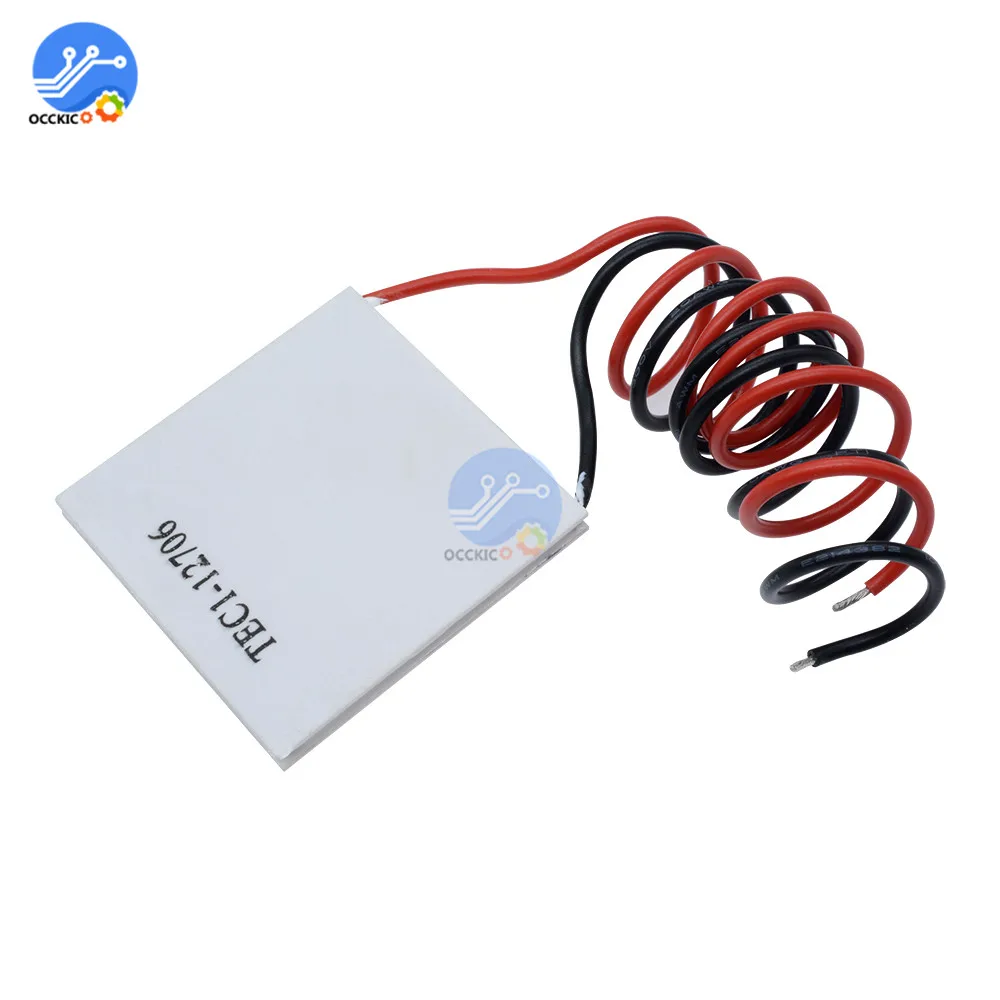 Refrigerador Termoelétrico Módulo Peltier, Folha de Refrigeração, Elemento Quadrado, Módulo Dissipador, TEC1, 12706, 12V, 6A, 40x40mm