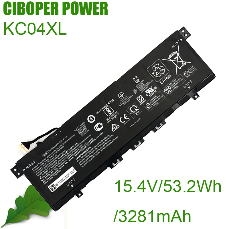 

CP Laptop Battery KC04XL/KCO4XL 15.4/53.2Wh HSTNN-DB8P L08544-2B1 For ENVY X360 Convertible PC 13 13-ah0001la 13-ah0002nj Laptop