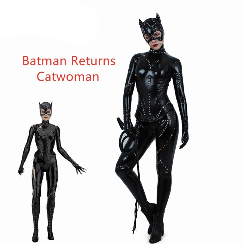 Women Cosplay costume jumpsuit sexy tights Halloween show cat suit