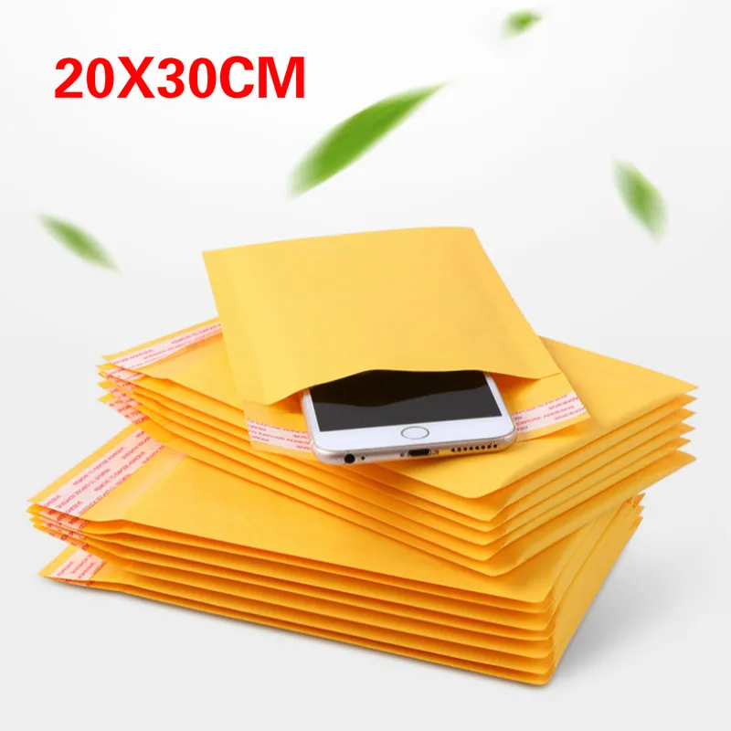 50pcs/lot Paper Envelopes Bags Christmas Package Gift Holders Mailers Padded Envelope With Mailing Bag Business Supplies 20X30cm