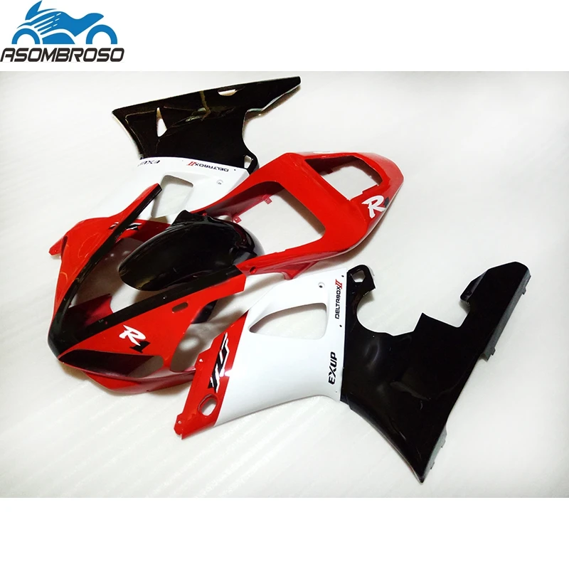 

Customize Motorcycle Bodywork fairings for YAMAHA R1 fairing kit 2000 2001 red black white racing fairing set YZFR1 00 01 HJ16