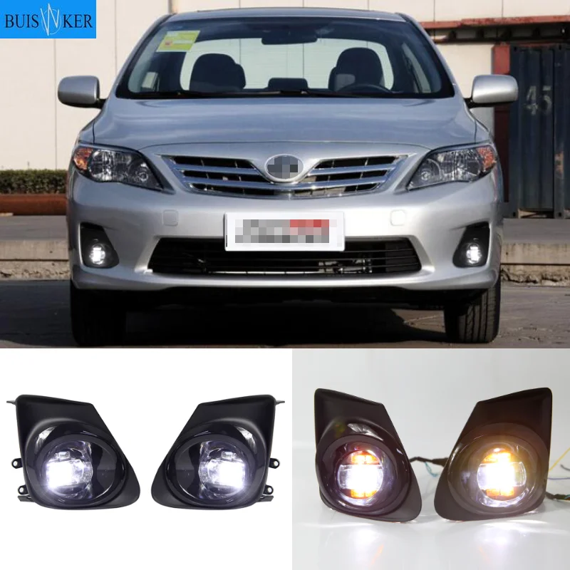 

Fog light for Toyota Corolla 2011-2013 headlight fog lights fog lamps Switch Grille cover halogen LED foglights frame headlights