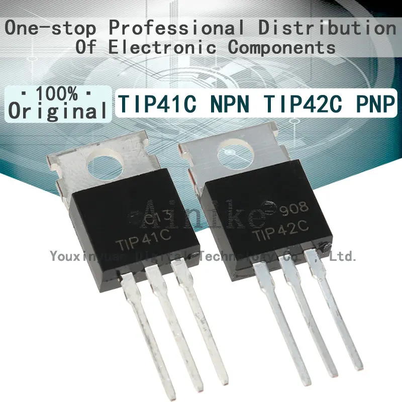 

10/Pcs New Original TIP41C NPN TIP42C PNP TO-220 Power transistor triode