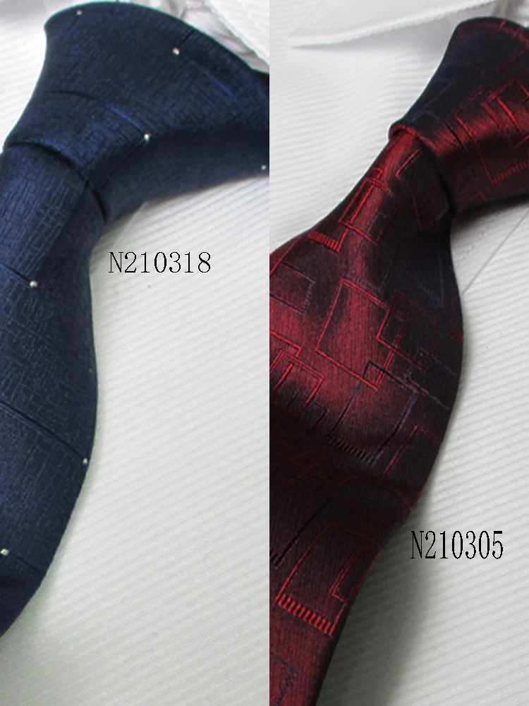 Fashion Silk Neckties Mens neckties fashion ties with 9.5cm width Men Business Necktie 2pcs per lot