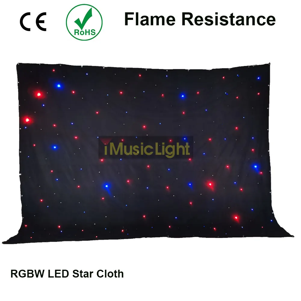 3x8Mtr RGBW Starcloth LED Drape Matrix led Twinking Cloth inc Controller