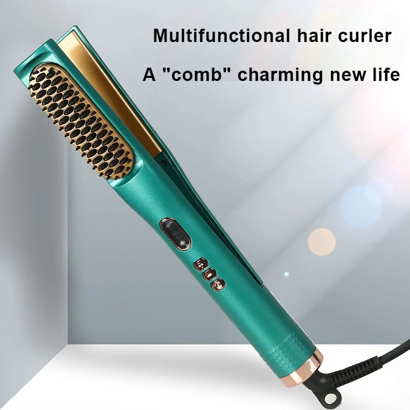 3 in 1 Multifunctional Hair Straightener Hair Curler Fast Warm-up Thermal Professional Tourmaline Ceramic Heating Plate