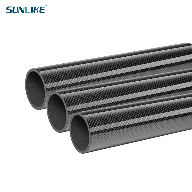 2 PCS Carbon Fiber Tube Pipe Length 500mm Diameter 16mm 17mm 18mm 19mm 20mm 22mm  for RC Model Airplane Drone Accessories