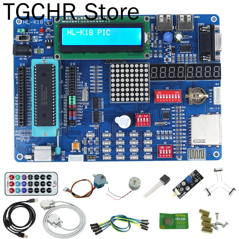 

PIC16F877A Development Board PIC MCU Learning Board with Kit2 Simulator Pic Development Board Kit