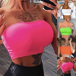 One Shoulder Women's Tank Top Fashion Casual Sleeveless Bra Slim Short Solid Color Sexy Vest Camisole Korean Style Camis 2021