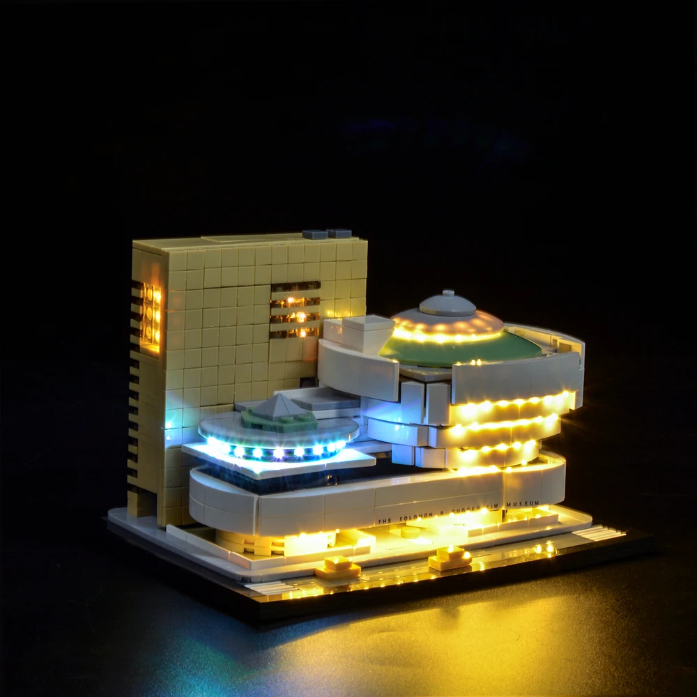 

LED Light Kit For 21035 Architecture Solomon R. Guggenheim Museum Building Blocks Toys for Children gifts Lighting Set only