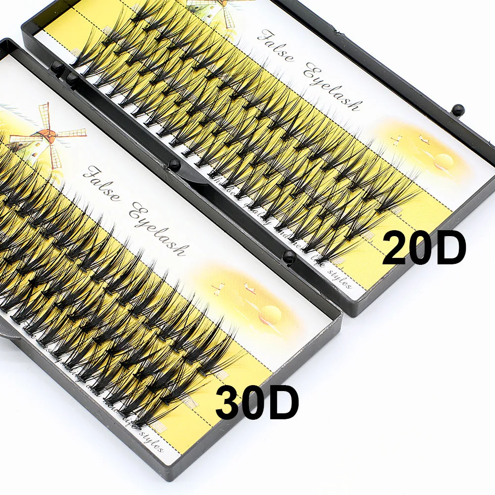 Big Capacity 60 Bundles 20D/30D Eyelash Extensions Professional Mink Individual Eyelashes Makeup Faux False Lashes Natural Style