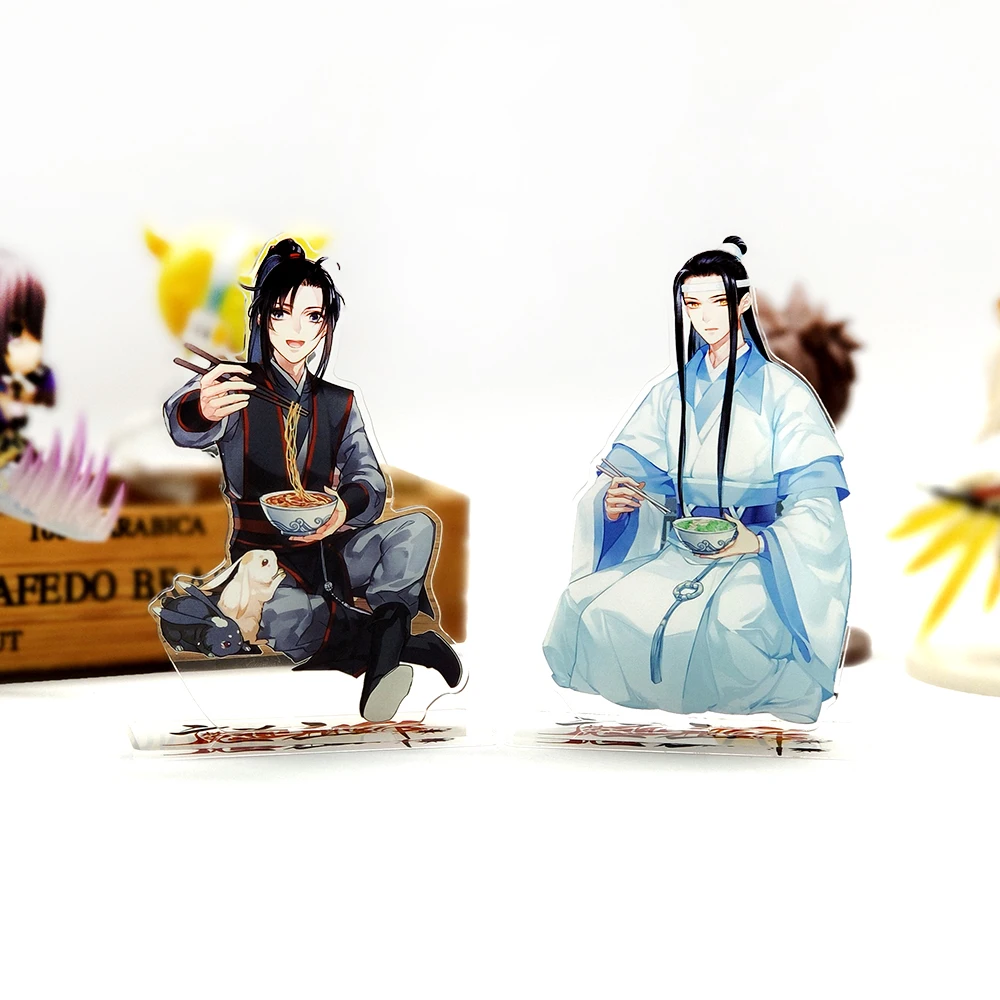 MO DAO ZU SHI Wei Wuxian Lan Wangji Eating Ver acrylic stand figure model double-side plate holder topper anime cool cute