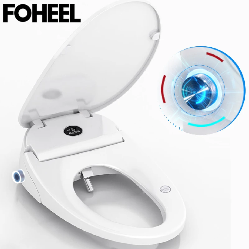 FOHEEL new 4 color wc Auto SPA smart toilet seat smart knob HD LED display toilet seat cover electronic bidet toilet seat F4-5