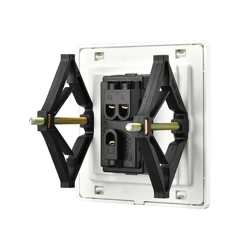 1 Set (6pcs) Wall Socket Bottom Box Repair Device 86mm Type Wall Switch Bottom Box Fixed Support Rod Electrical Accessories