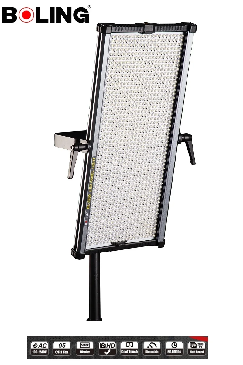 

BOLING BL-2250P 1092 LEDs CRI 96+ 5500K 0-360 Continuous LED Panel Lighting with Soft White Diffuser And Soft Orange Filters