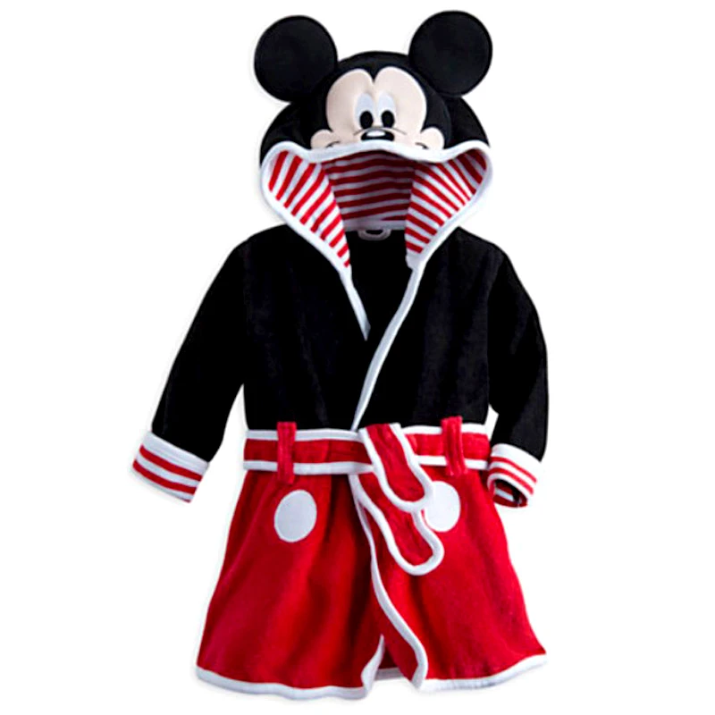 Autumn winter Hooded Children Bathrobes Kids Mickey Cartoon Bath Robe Animal For Boys Girls Pyjamas Nightgown Kids Sleepwear