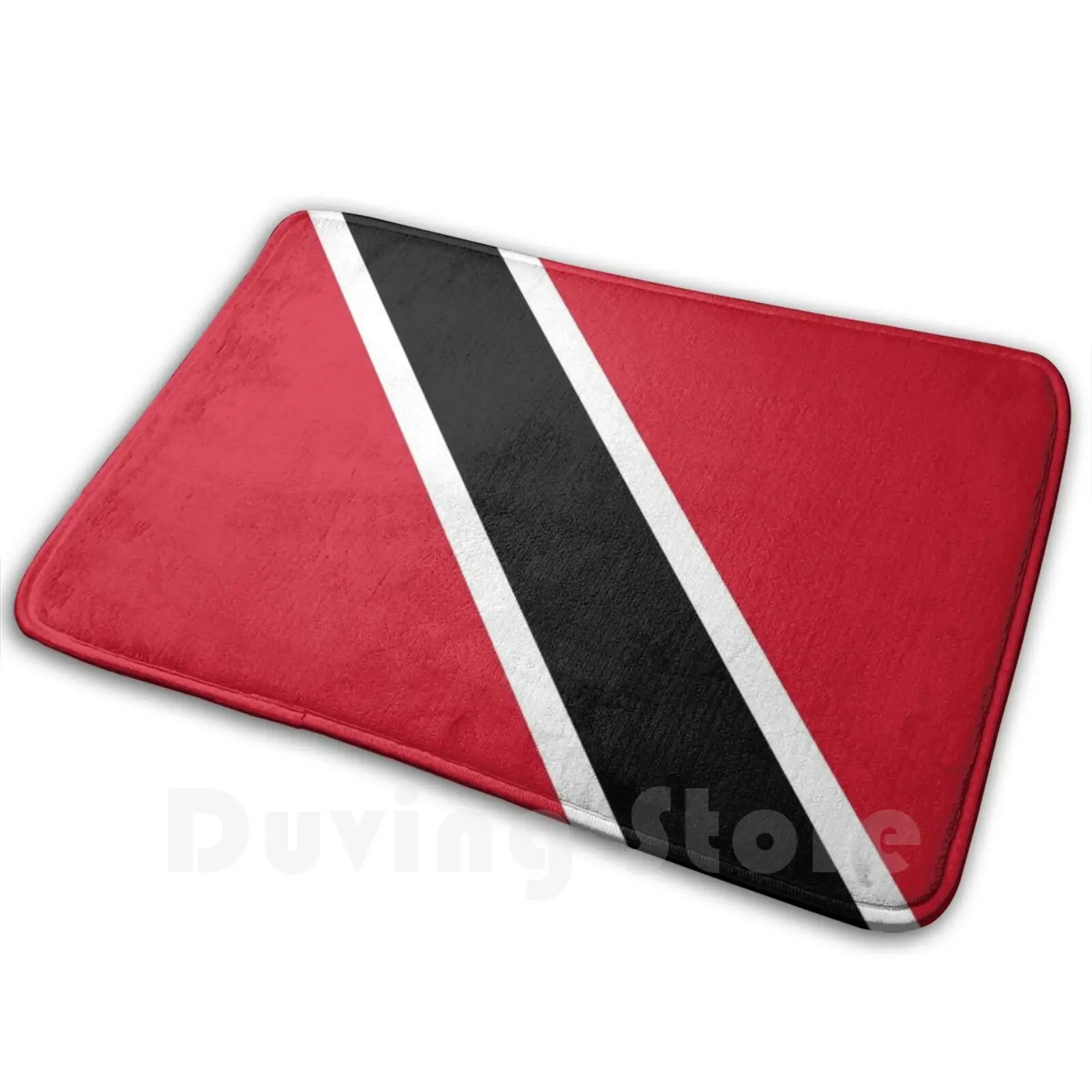 Alfombra con bandera de Trinidad, alfombras y más alfombra, alfombrillas antideslizantes para dormitorio, bandera de Trinidad, Trinidad Trini