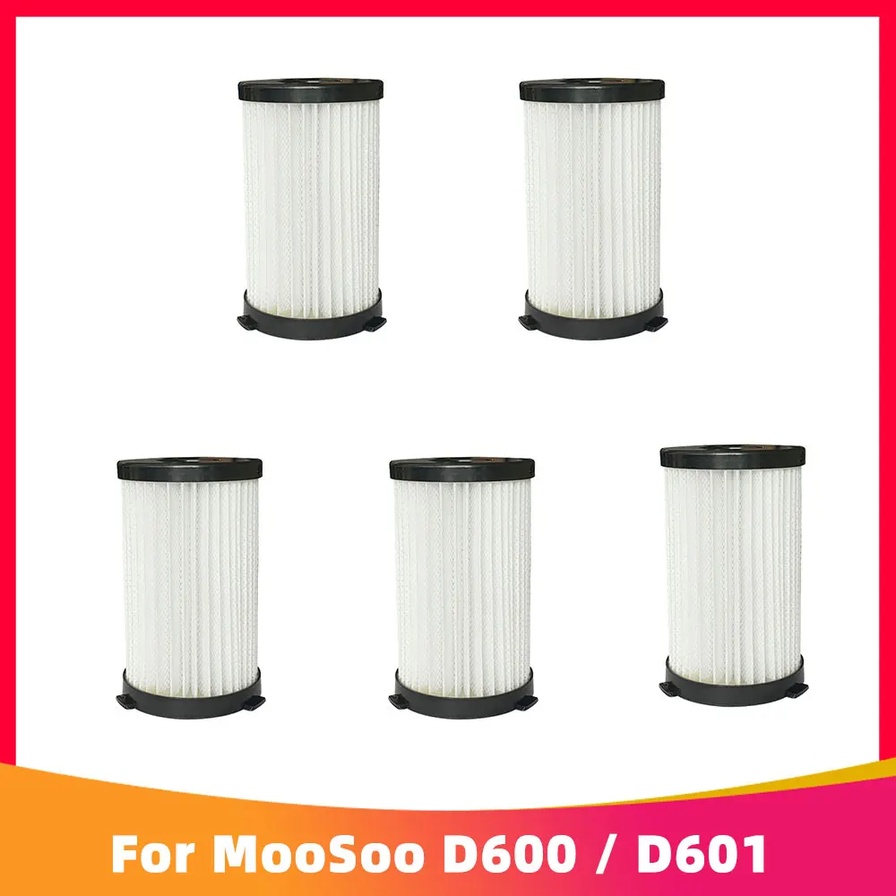 Compatible For MooSoo D600 / D601 iwoly V600 Corded Vacuum Cleaner Spare Parts Accessories Hepa Filter and Sponge Kit