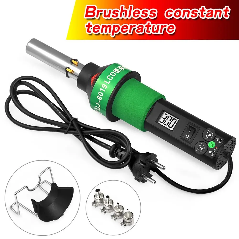 

Portable Hot Air Blower 220v 450w Rework Station Solder Blower Welding Solder Iron 4 BGA Nozzles Adjustable Temperature Digital