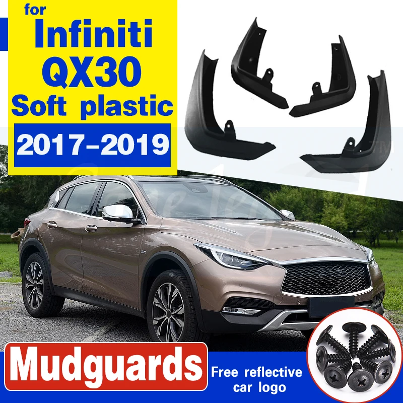 

Car Mud Flaps For Infiniti QX30 2017 2018 2019 Mudguards Splash Guards Fender Mudflaps Accessories