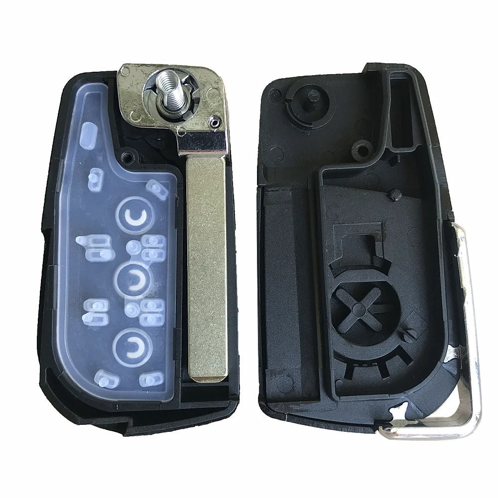 Flip Remote Key Shell Case Cover Housing Fob for Toyota Uncut Blade