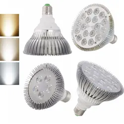 36W 30W 24W 18W 14W 9W ściemniania Ultra jasny E27 E26 PAR16 PAR30 PAR38 LED żarówka lampa Spotlight oświetlenie wewnętrzne 110V 220V