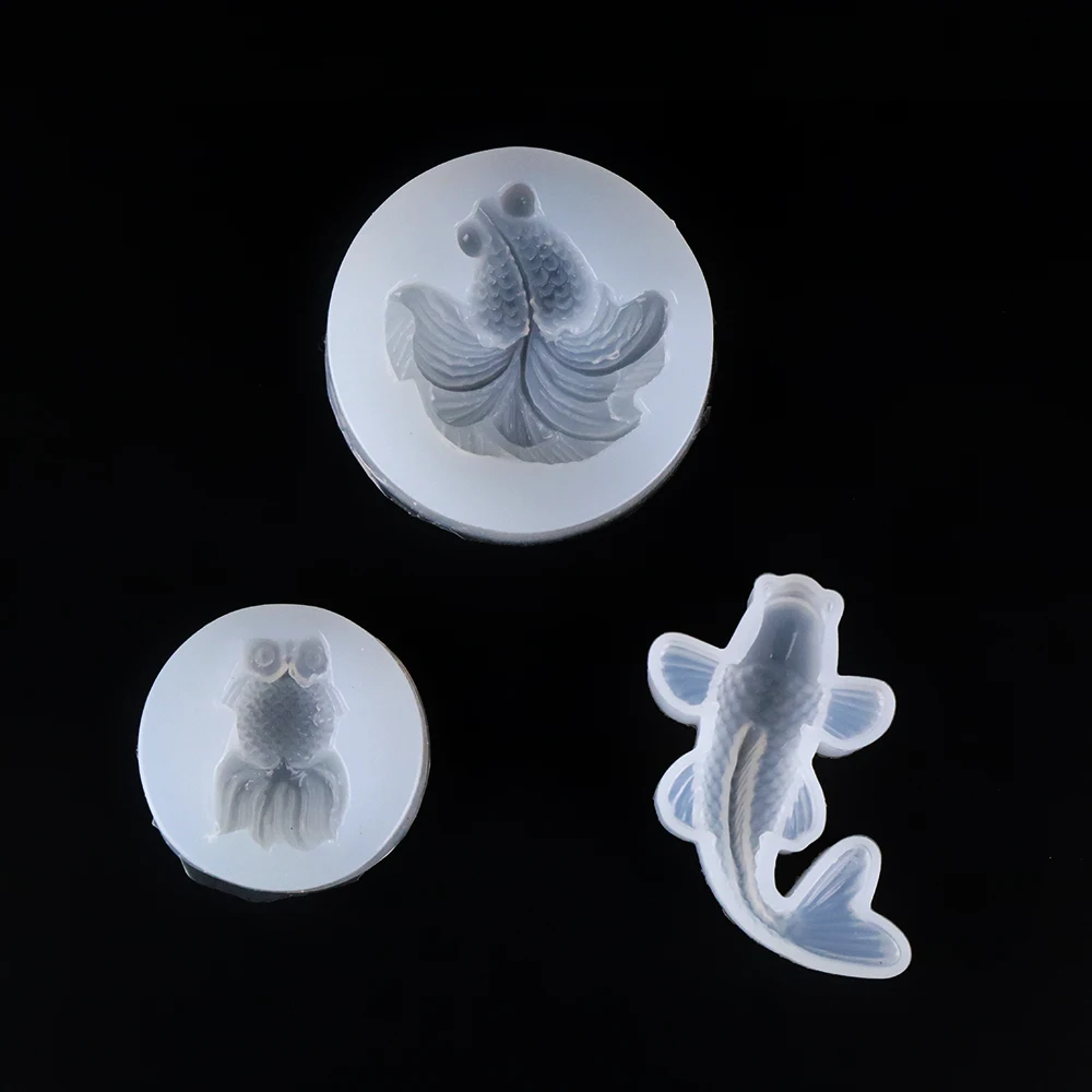 

1Pcs Fish Silicone Mold Jewelry Fishtail UV Epoxy Resin Mold For DIY Pendant Charms Handmade Jewelry Making