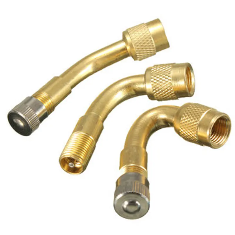 45/90/135 Degree Angle Brass Air Type Valve Extension Adaptor Type Valve Extension For Motorcycle Motorbikes Car Scooter