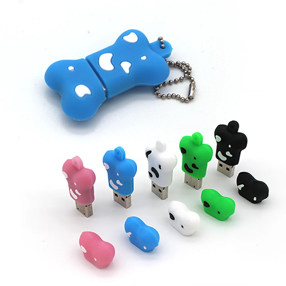 

Cartoons pendrive 64GB 32GB 16GB 8GB 4GB usb flash drive 128GB usb stick 256GB mini dog bone pen drive