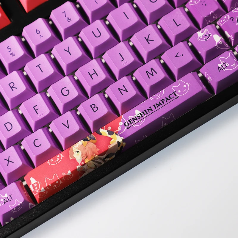 Genshin Impact Diona KeyCaps Game Character Key Caps PBT Material Cherry Profile Mechanical Keyboard Cap 108 Keys