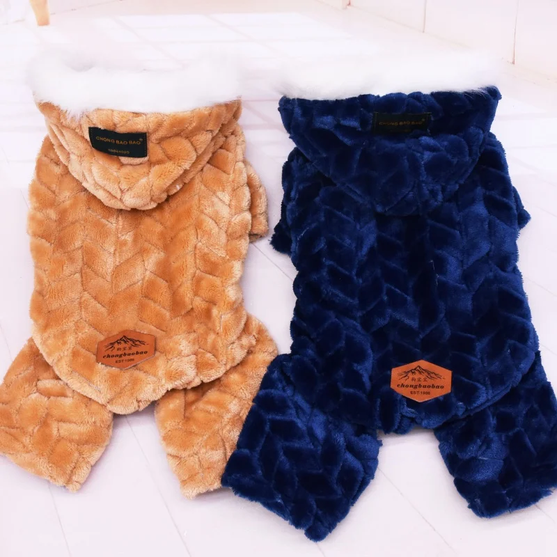 13 Style Pet Dog Clothes Winter Warmwith Big Jacket Cute And Four Legs Jumpsuit Thicken Pets Clothing For Teddy Home Dog Costume