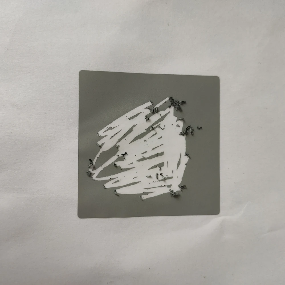 500 قطعة 50x50 مللي متر مربع رمادي خدش ملصق لألعاب بطاقات الخدش ذاتية الصنع #2