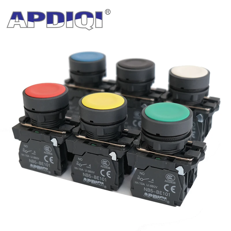 1szt XB5 AA31 Plastikowy przełącznik przyciskowy Restart Power Start Stop Chwilowy przełącznik przyciskowy Normalnie otwarty NO NC Czerwony Zielony Żółty 22mm ZB5